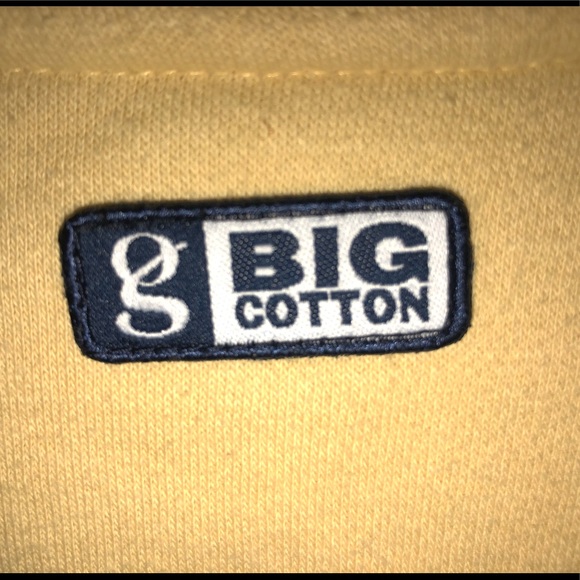 Pale Yellow and navy Great Lakes Sweatshirt - Picture 4 of 5